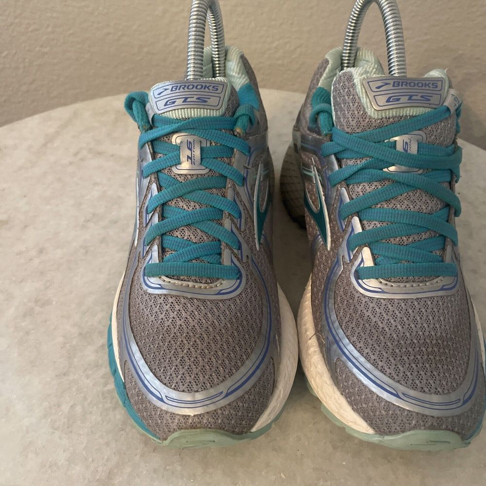 Brooks Women’s Adrenaline GTS 16 Gray Athletic Running Shoes Sz 6.5 2A (Narrow) - Picture 2 of 11